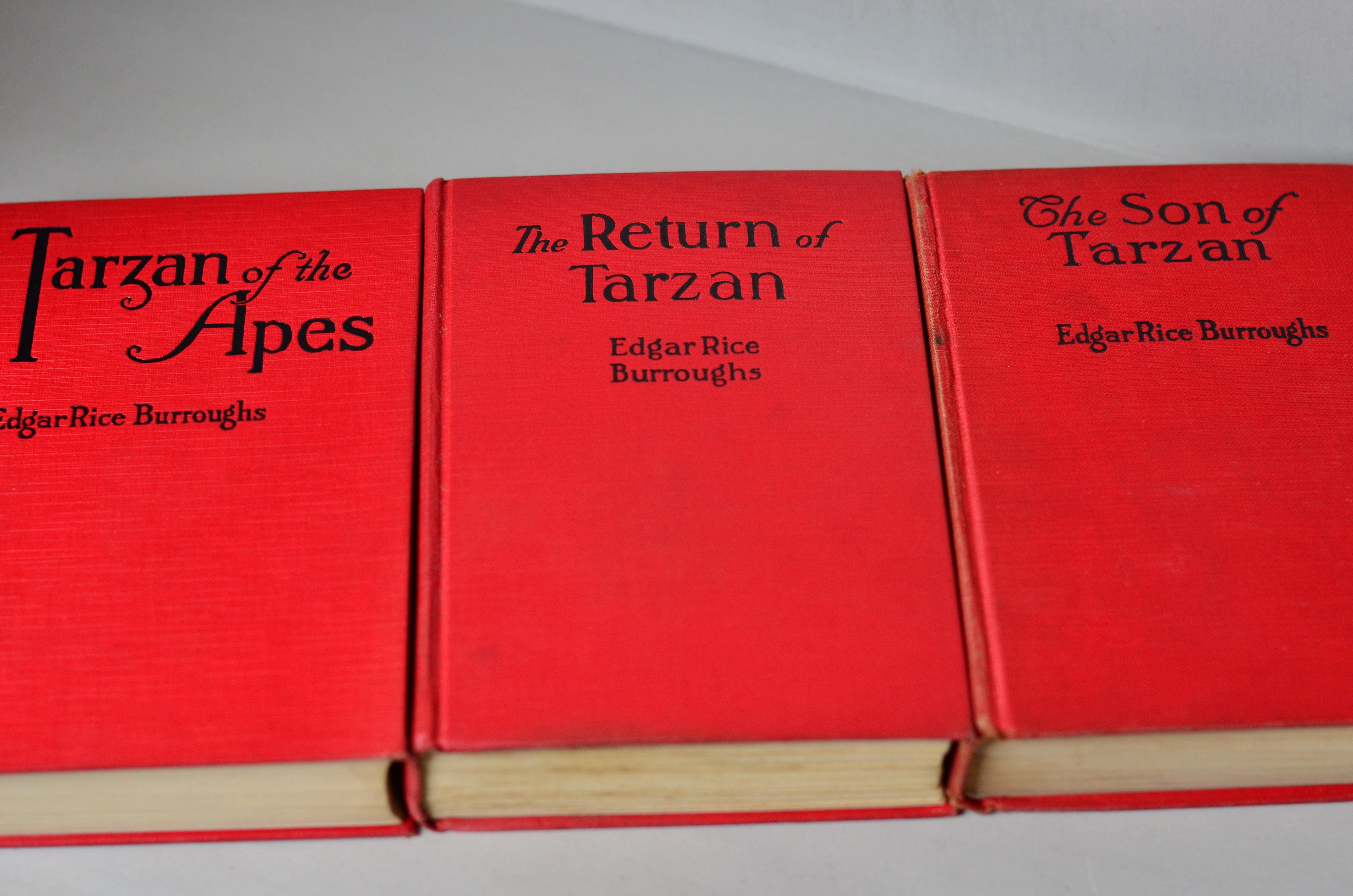 Tarzan of the Apes by Edgar Rice Burroughs - 14 Early Editions