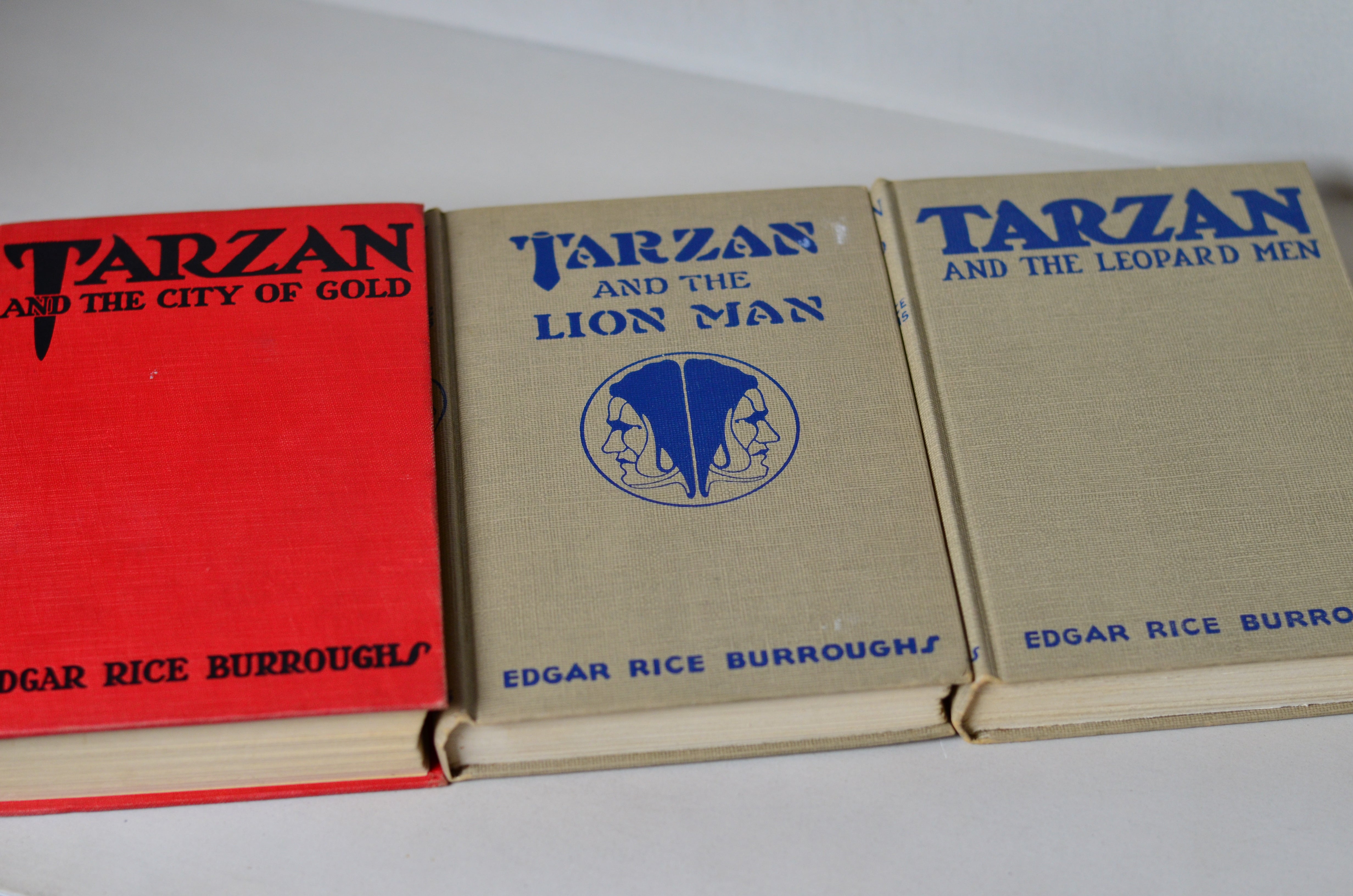 Tarzan of the Apes by Edgar Rice Burroughs - 14 Early Editions