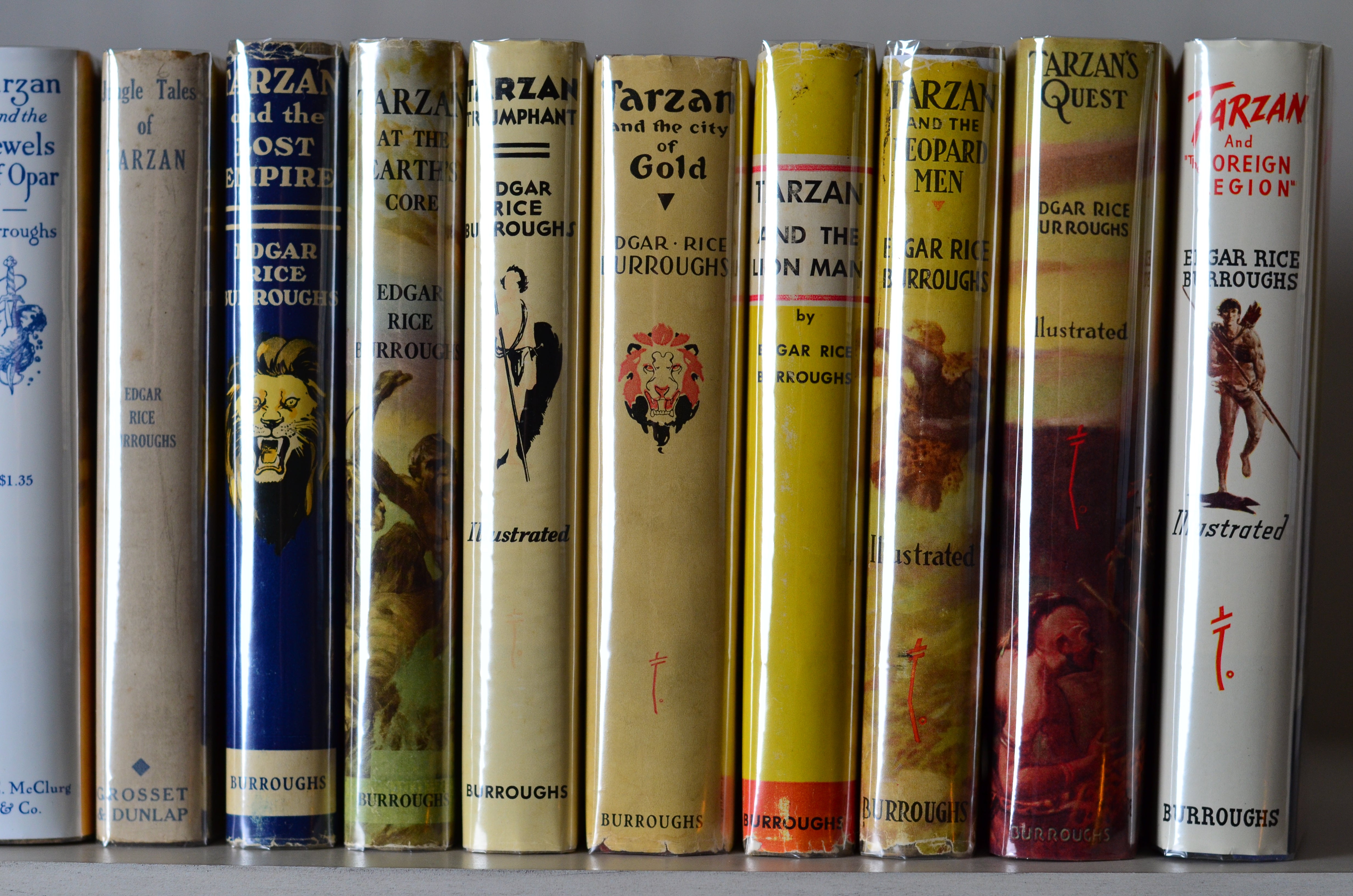 Tarzan of the Apes by Edgar Rice Burroughs - 14 Early Editions