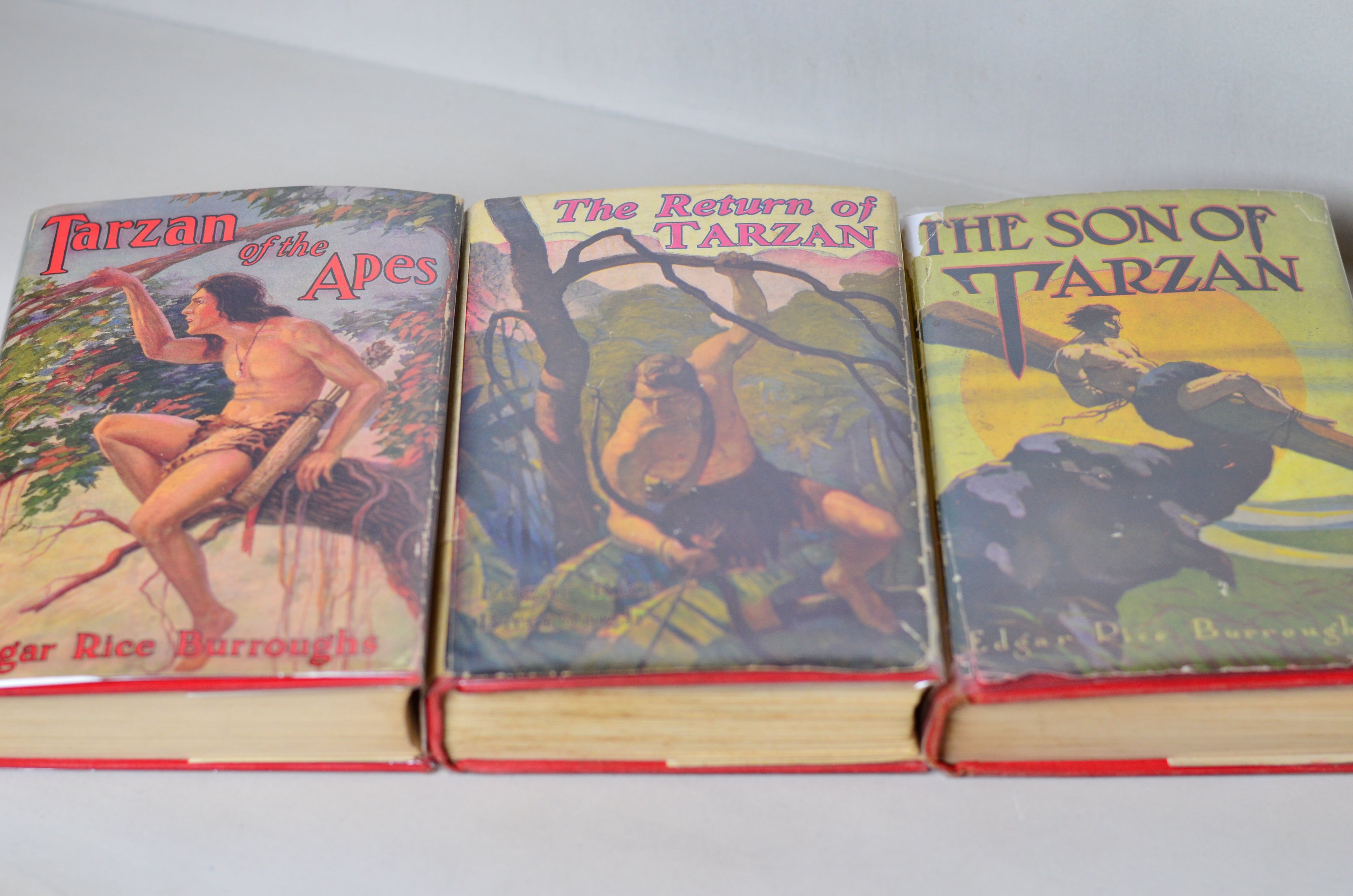 Tarzan of the Apes by Edgar Rice Burroughs - 14 Early Editions