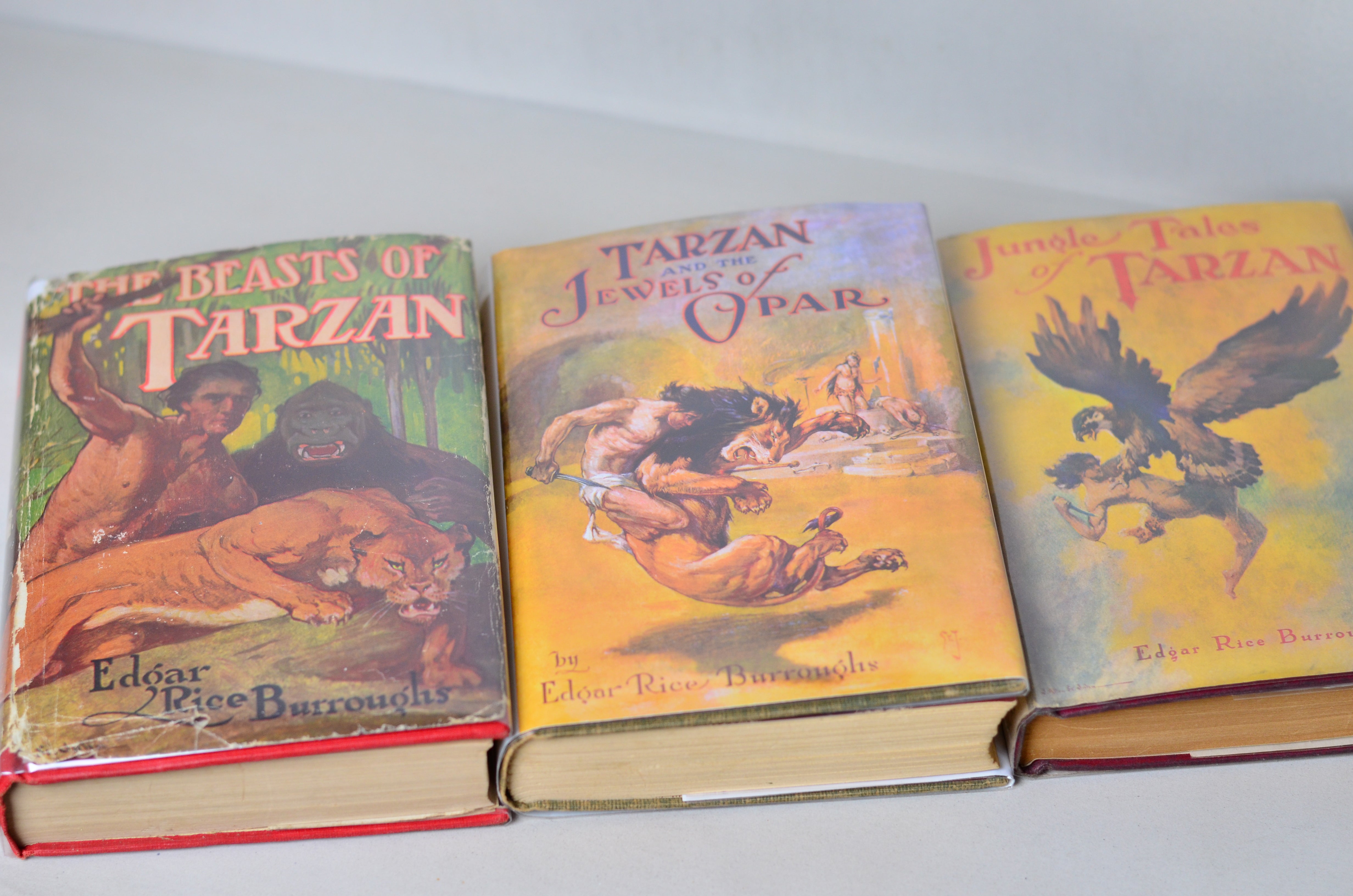 Tarzan of the Apes by Edgar Rice Burroughs - 14 Early Editions