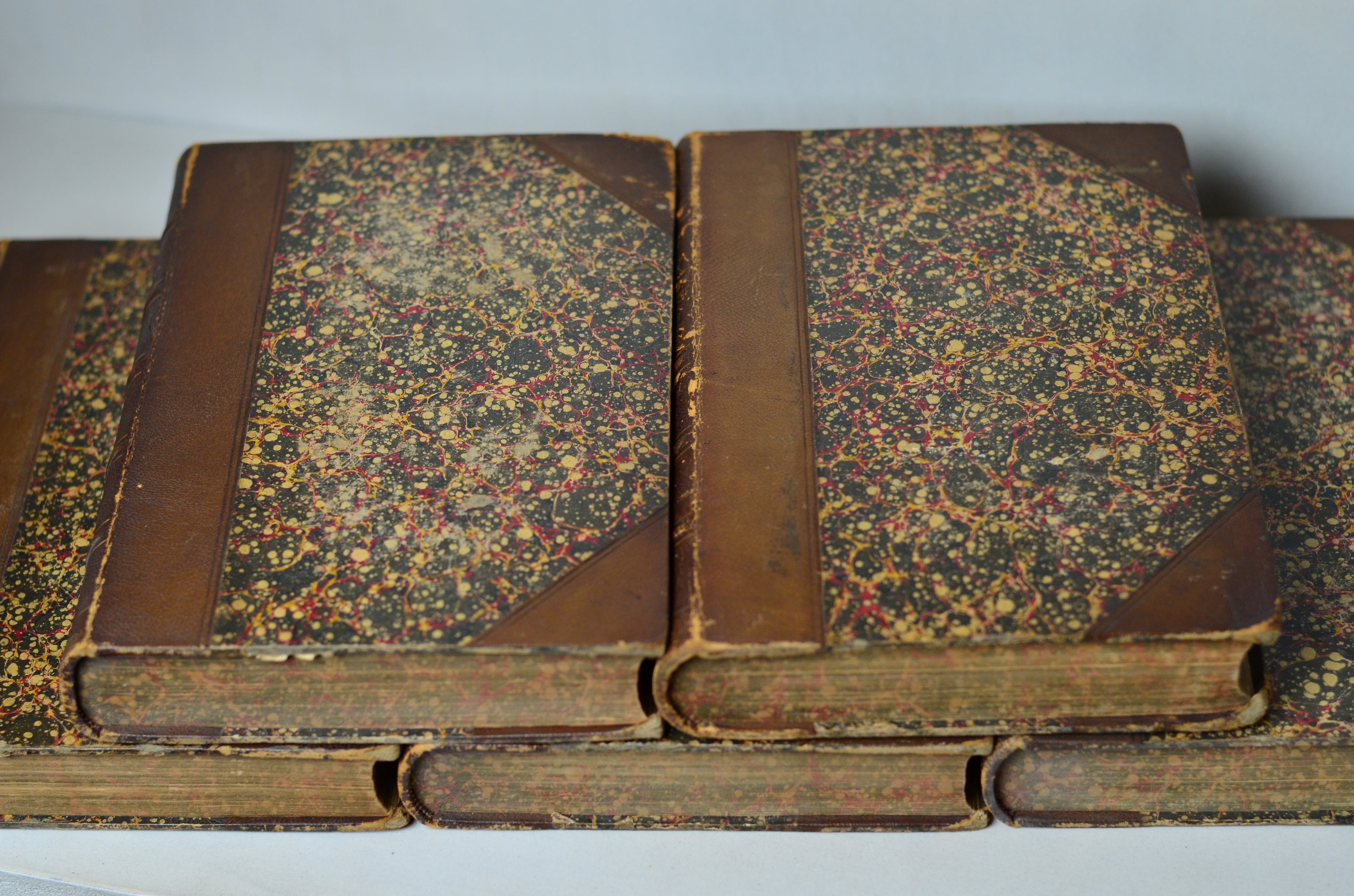 Antique Leather Bound Tales of the Borders and Scotland by John Mackay Wilson c. 1880