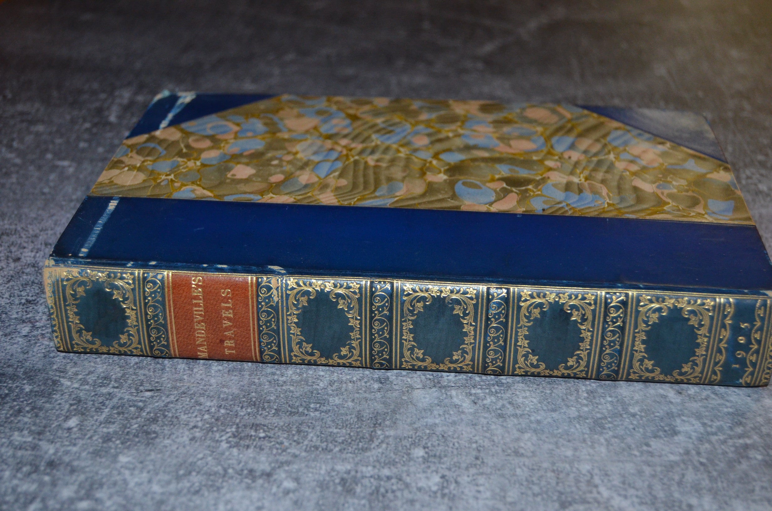 Antique Leather Bound The Travels of John Mandeville 1905