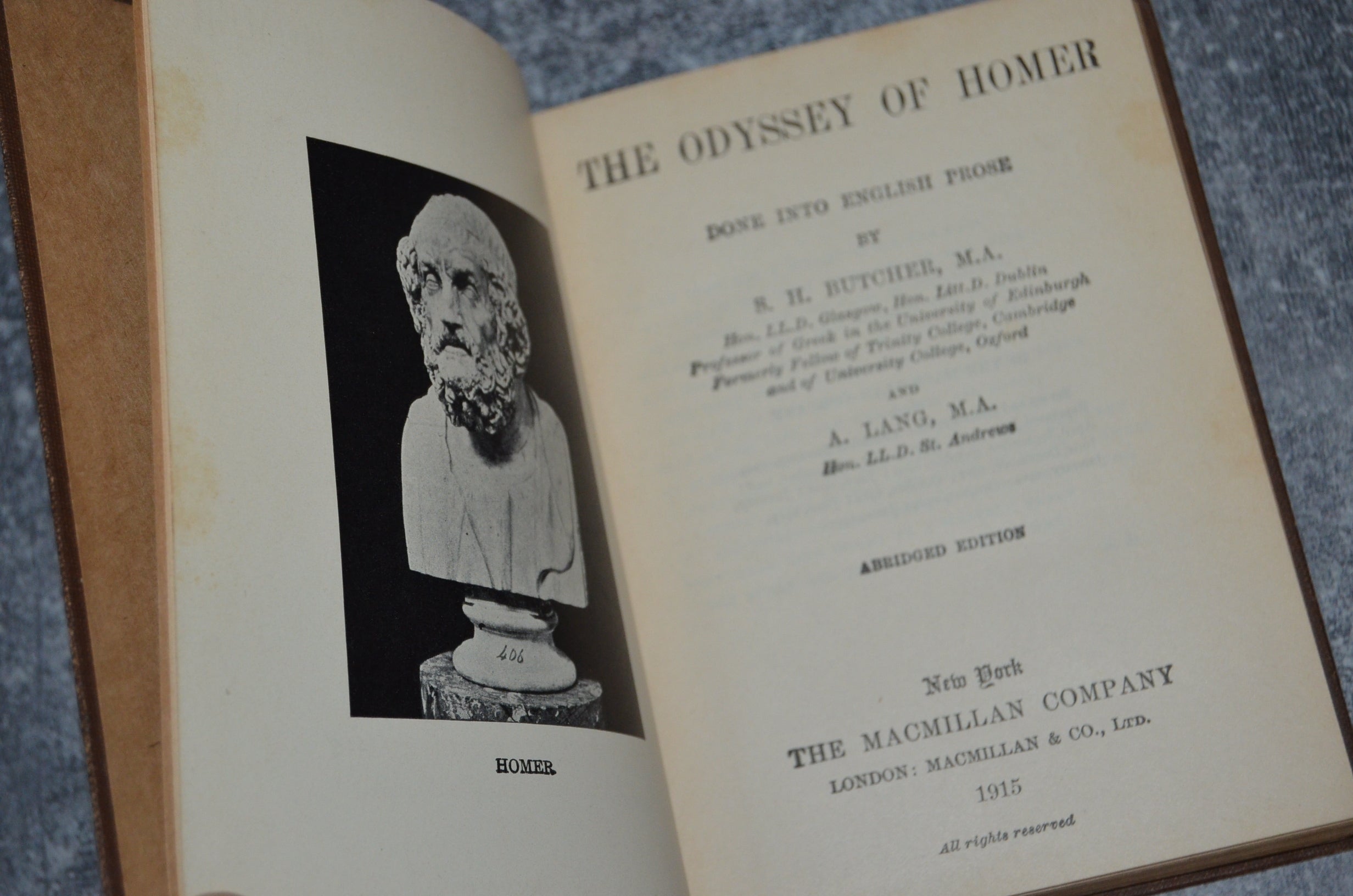 Antique The Odyssey by Homer 1915 – Andrew Lang