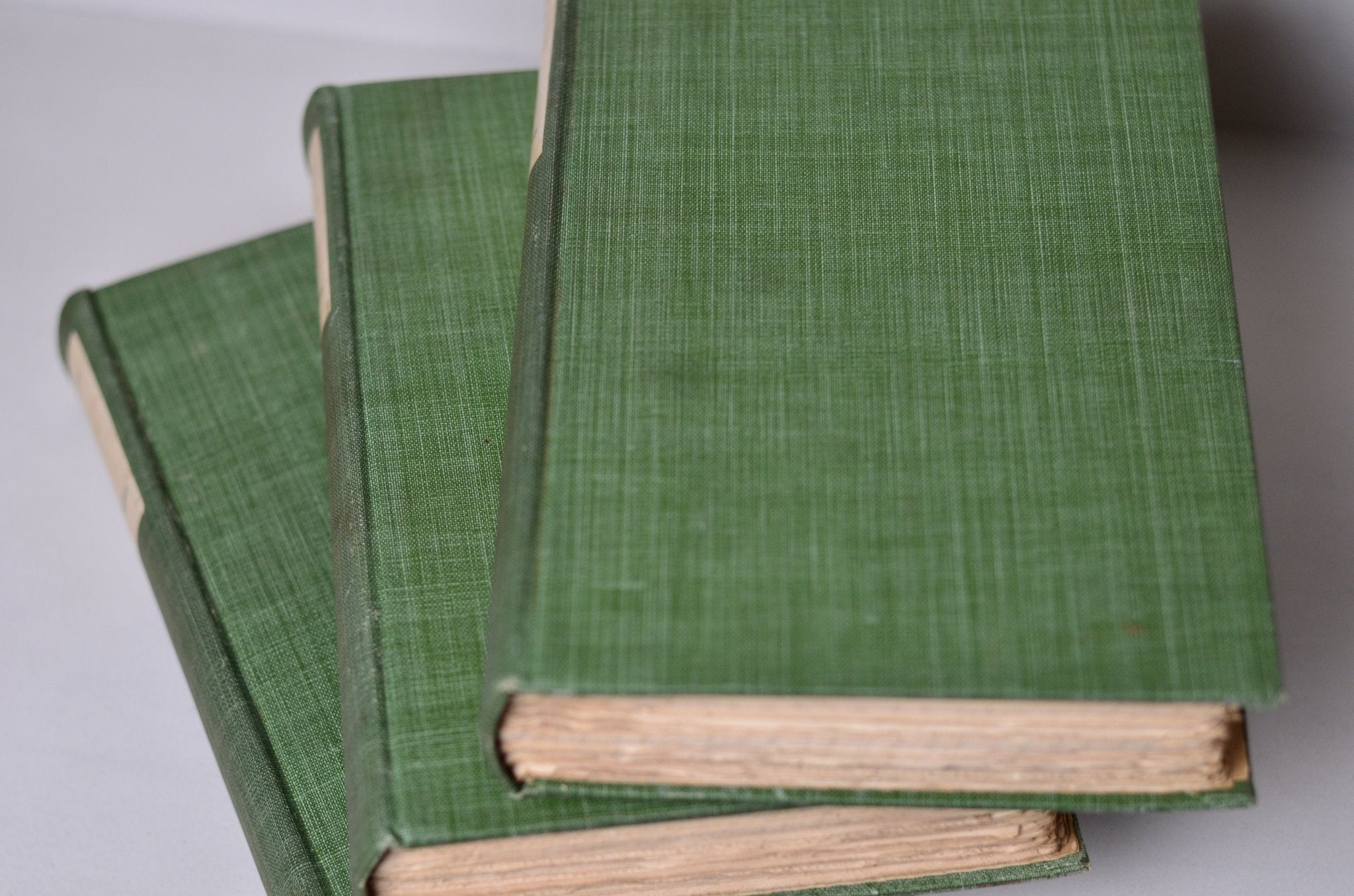 Antique Cloth Bound Book Decor - Green, Courtiers and Favorites of Royalty, Limited - Brookfield Books