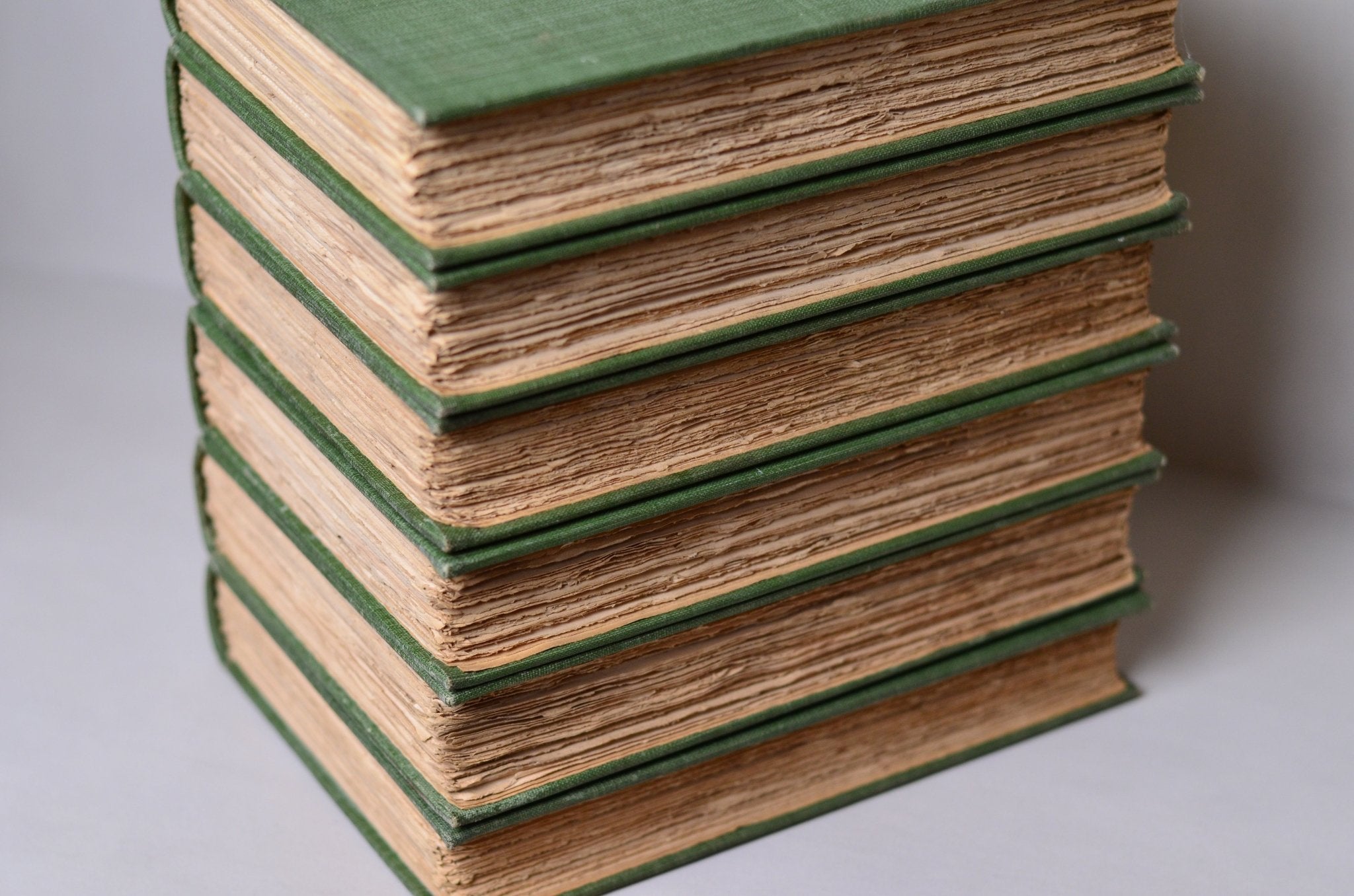 Antique Cloth Bound Book Decor - Green, Courtiers and Favorites of Royalty, Limited - Brookfield Books