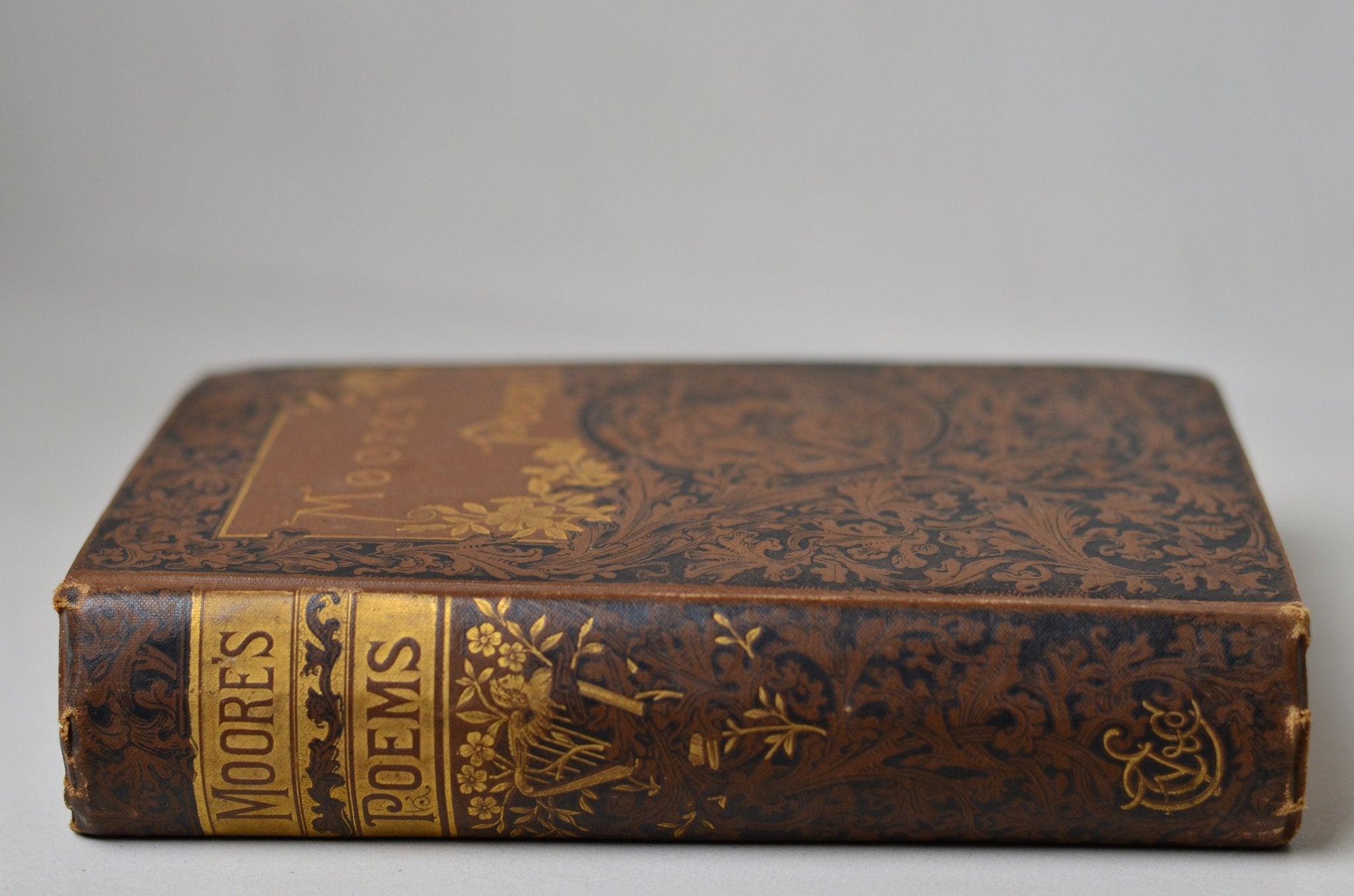 Antique Decorative Binding Poems of Thomas Moore c. 1880 - Brookfield Books