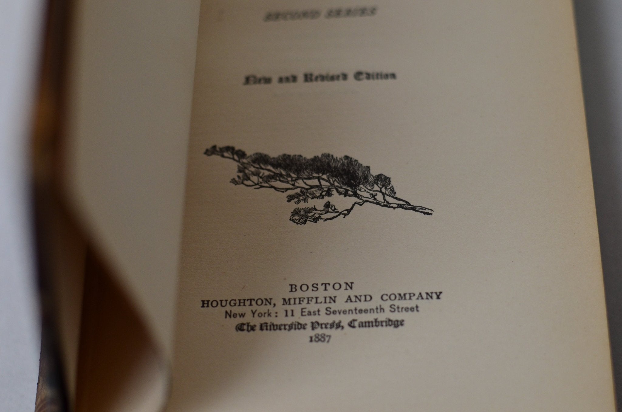 Antique Leather Bound Essays Second Series by Ralph Waldo Emerson 1887 - The Poet - Brookfield Books