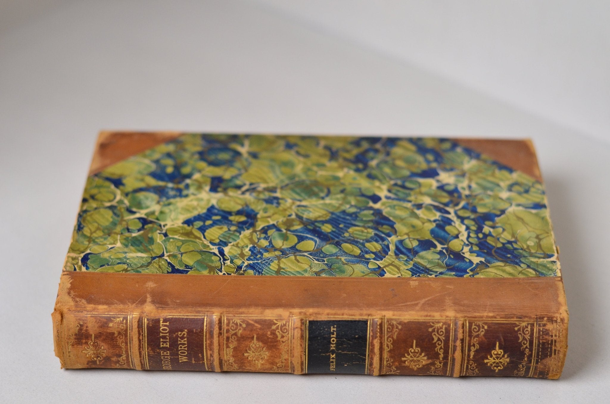 Antique Leather Bound Felix Holt The Radical by George Eliot - Brookfield Books