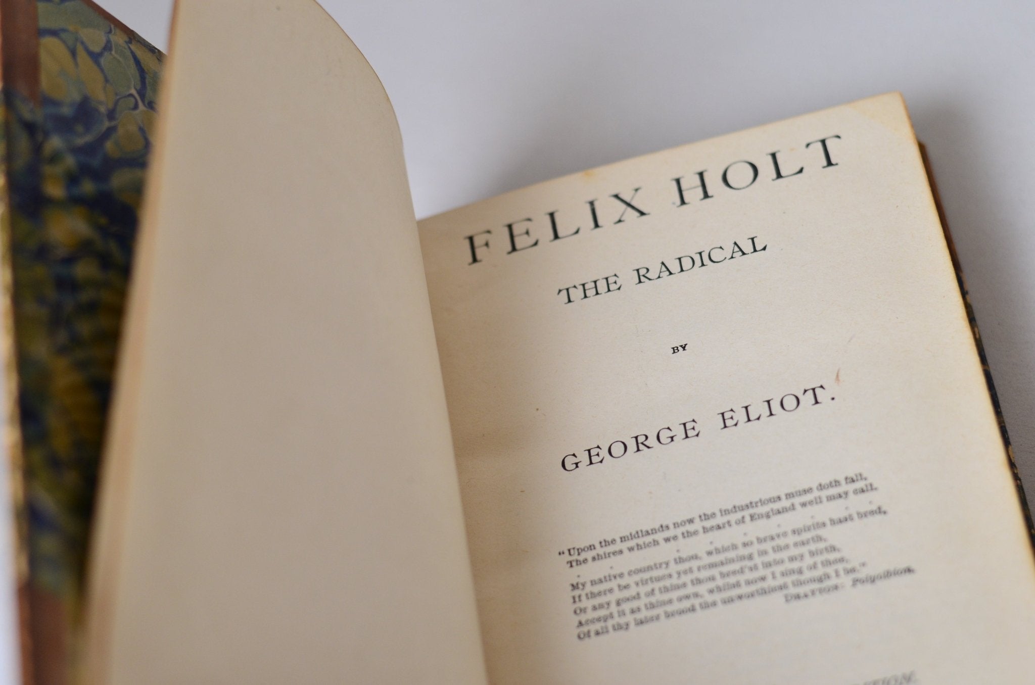 Antique Leather Bound Felix Holt The Radical by George Eliot - Brookfield Books