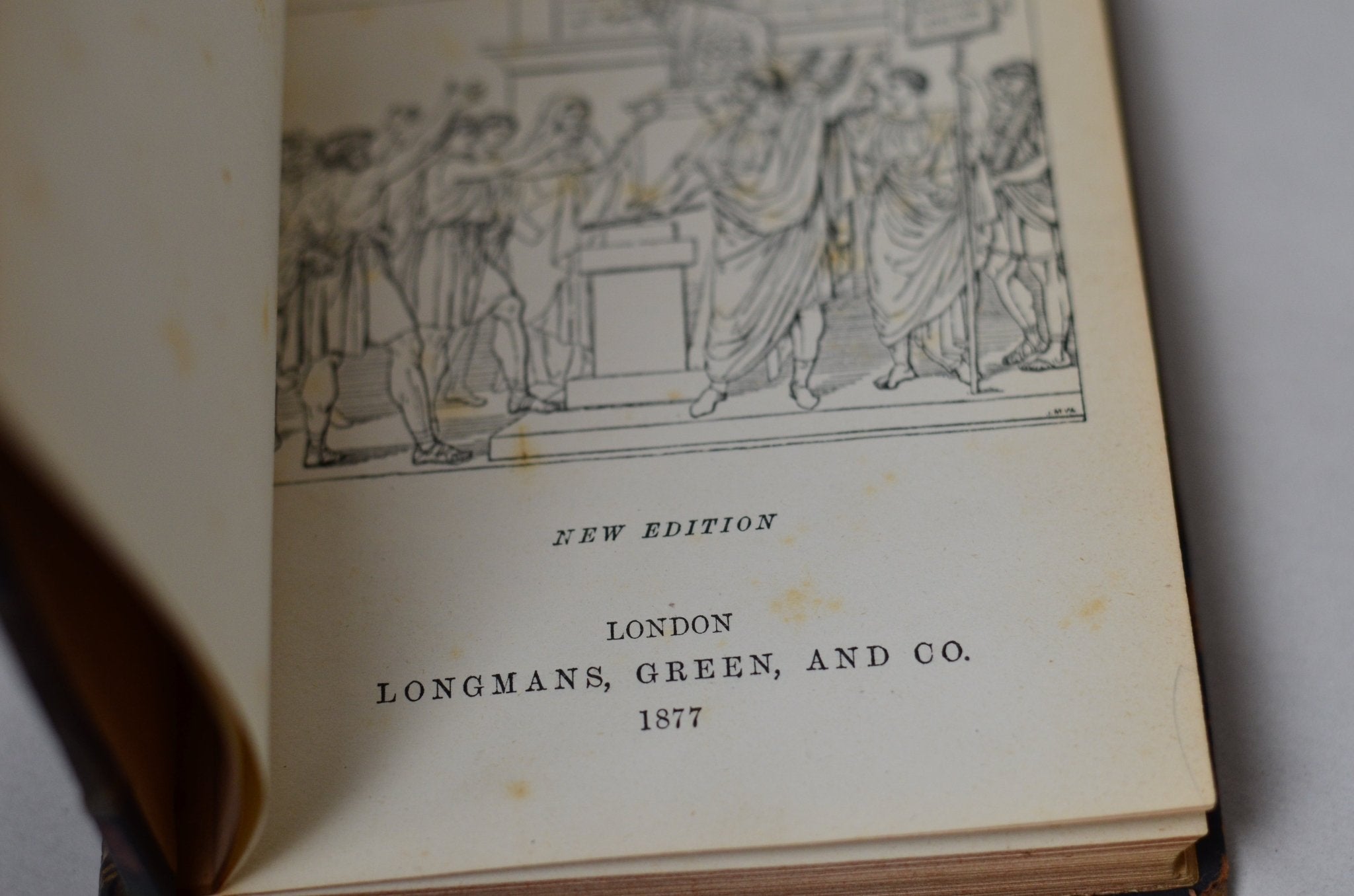 Antique Leather Bound Lays of Ancient Rome by Lord Thomas Macaulay 1877 - Brookfield Books