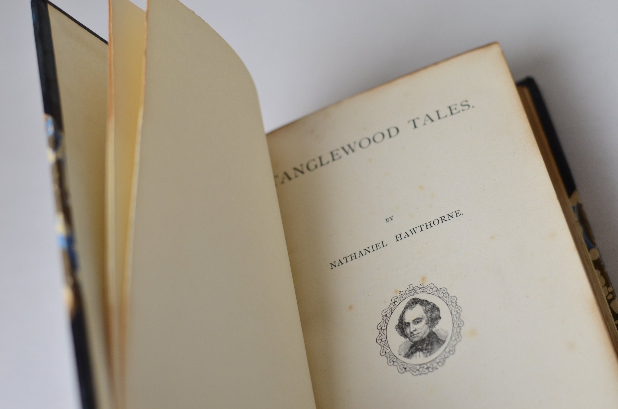 Antique Leather Bound Tanglewood Tales by Nathaniel Hawthorne c. 1885 - Brookfield Books