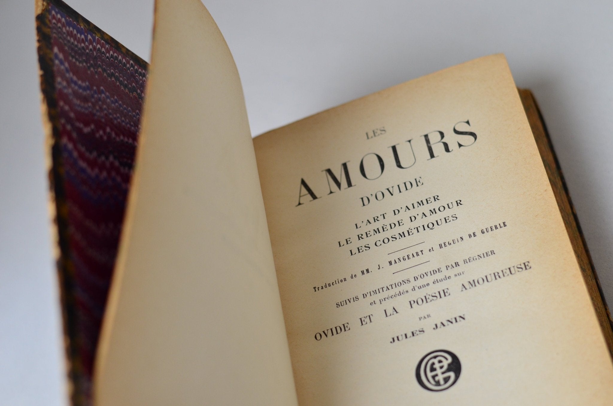 Antique Leather Bound The Erotic Poems ('Les Amours') of Ovid - French - Brookfield Books