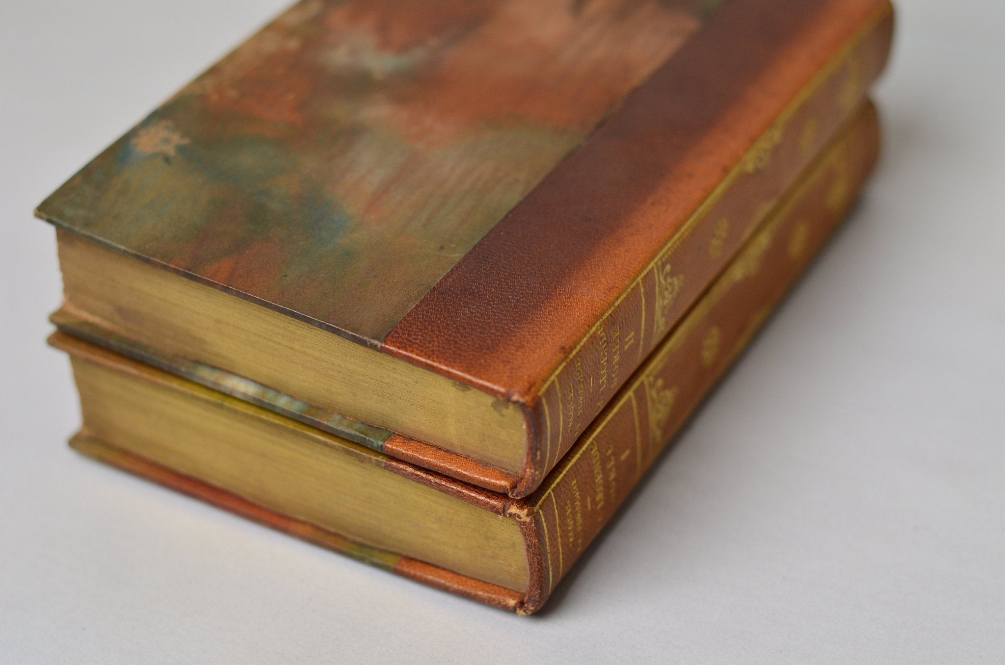 Antique Leather Bound The Golden Legend by Jacobus de Voragine - French - Brookfield Books