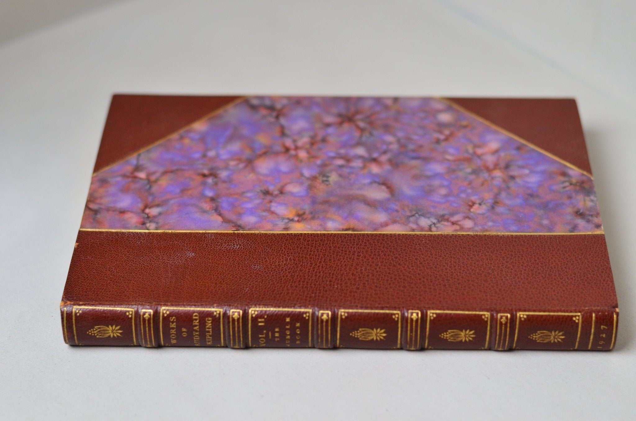 Antique Leather Bound The Jungle Book by Rudyard Kipling 1927 - Brookfield Books