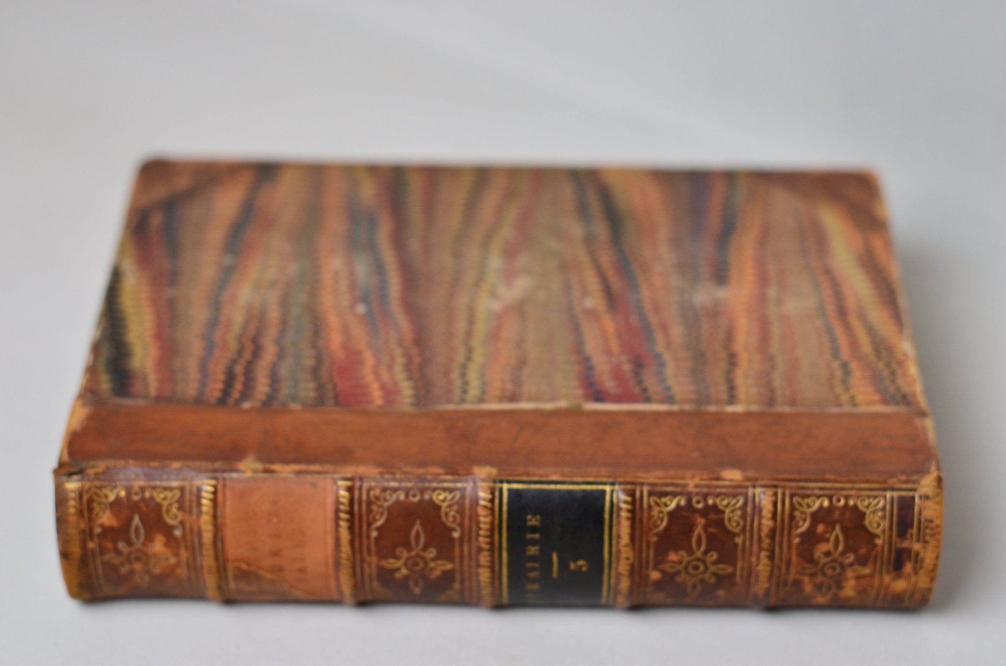 Antique Leather Bound The Prairie by James Fenimore Cooper 1857 - Brookfield Books