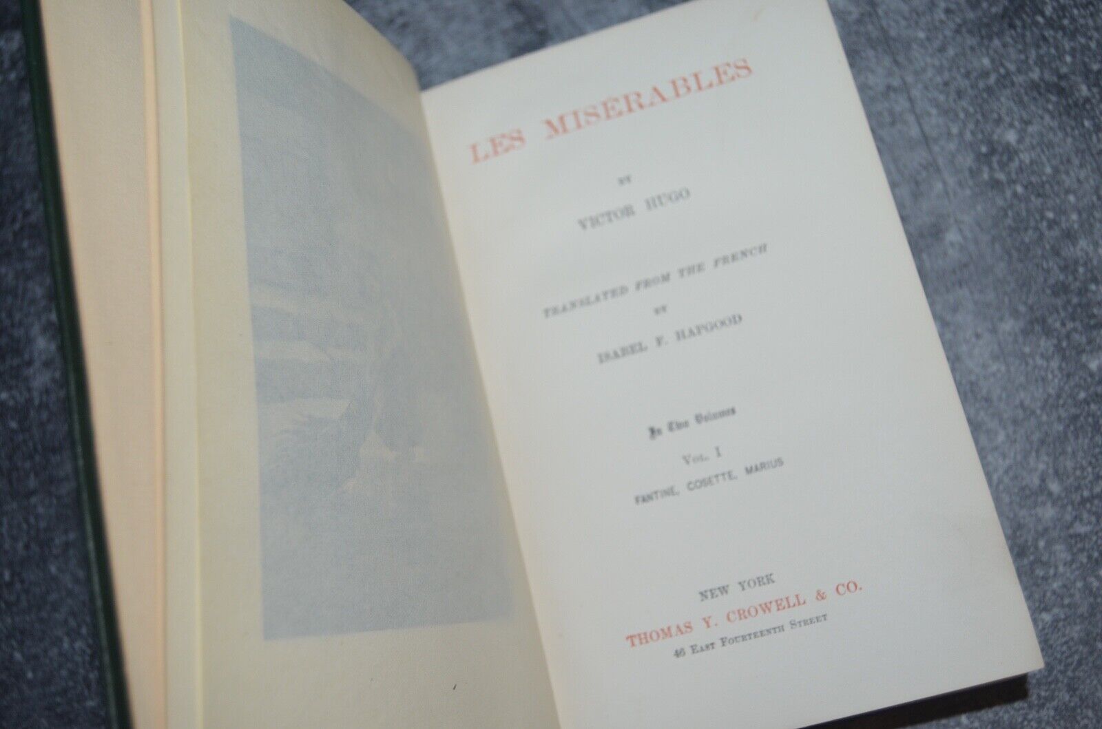 Antique Les Miserables by Victor Hugo 1887 - Brookfield Books