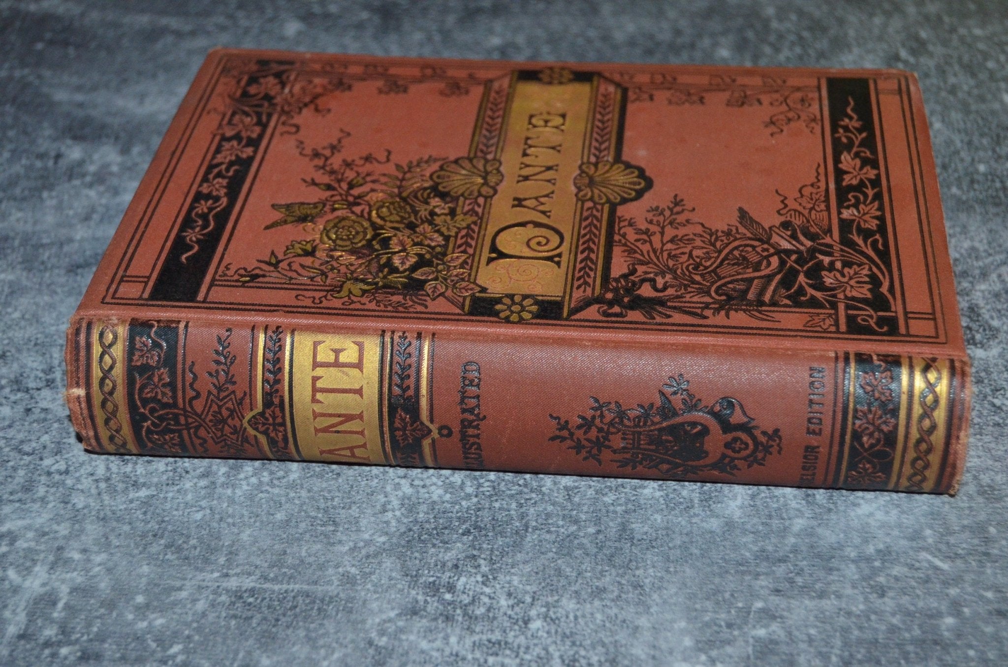 Antique Victorian Binding Dante’s Inferno 1883 - Brookfield Books