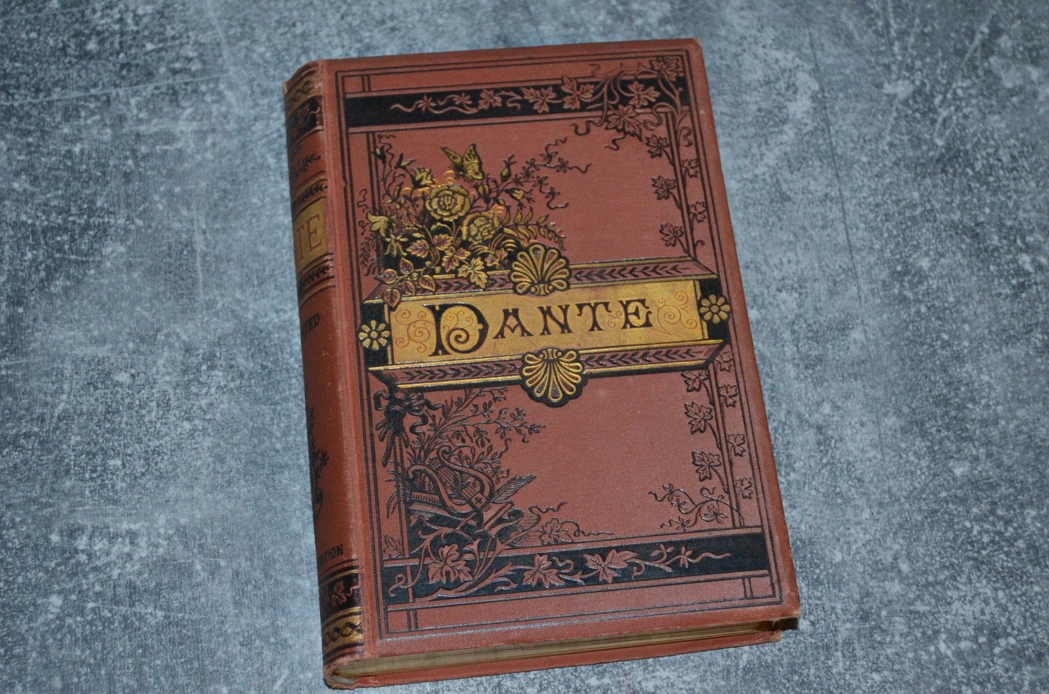 Antique Victorian Binding Dante’s Inferno 1883 - Brookfield Books