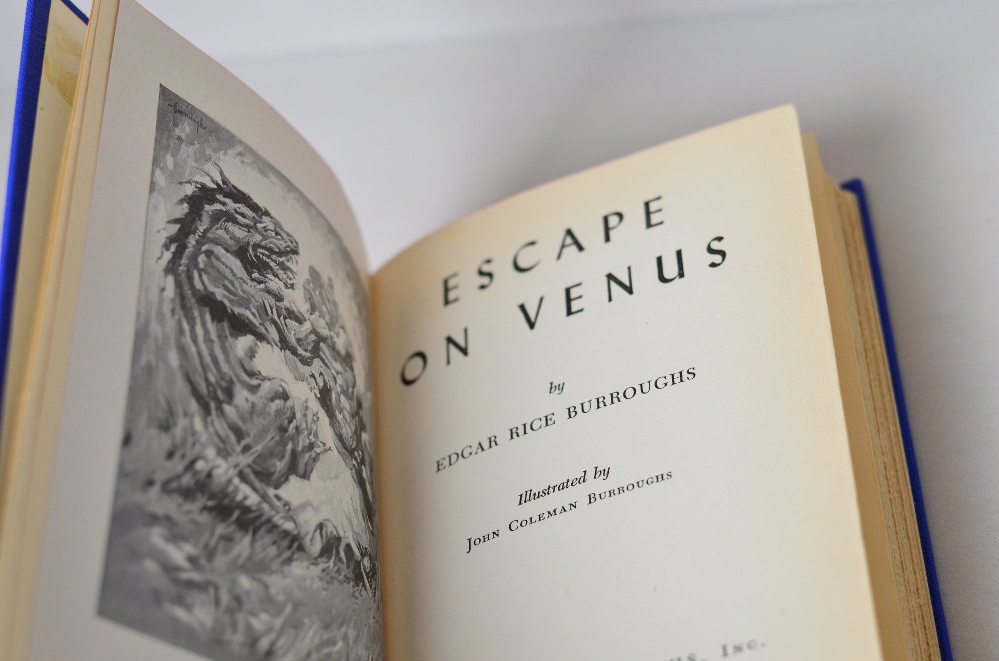 First Edition First Printing Escape on Venus by Edgar Rice Burroughs 1948 - Brookfield Books