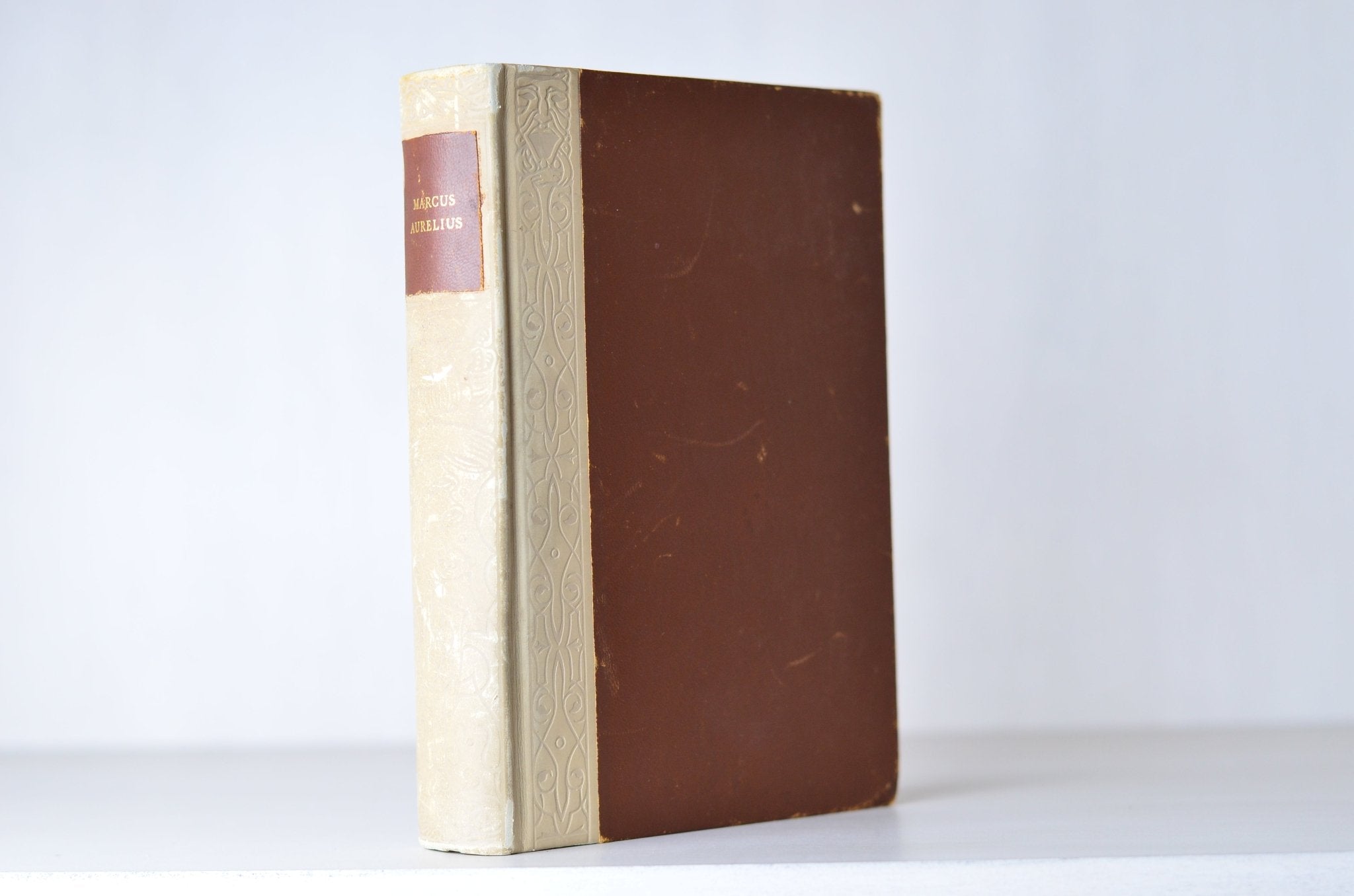 Vintage Leather Bound Meditations by Marcus Aurelius - Brookfield Books