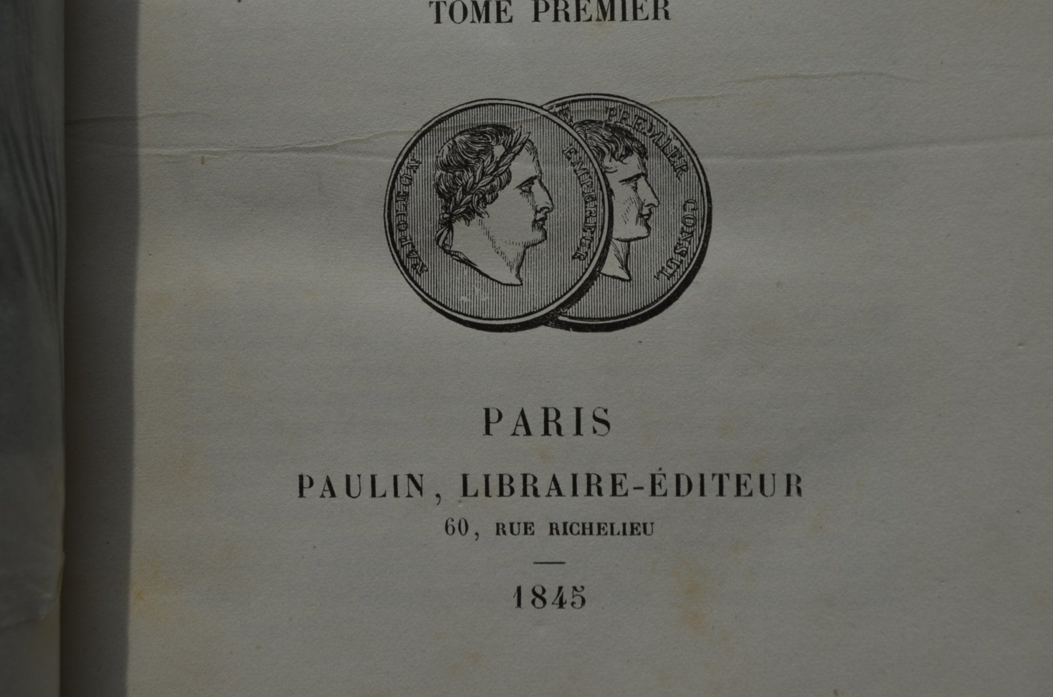 Antique Leather Bound – Histoire du Consulat et de L’Empire by M. A. Thiers 1845 – 1 Foot 4” Maroon French - Brookfield Books