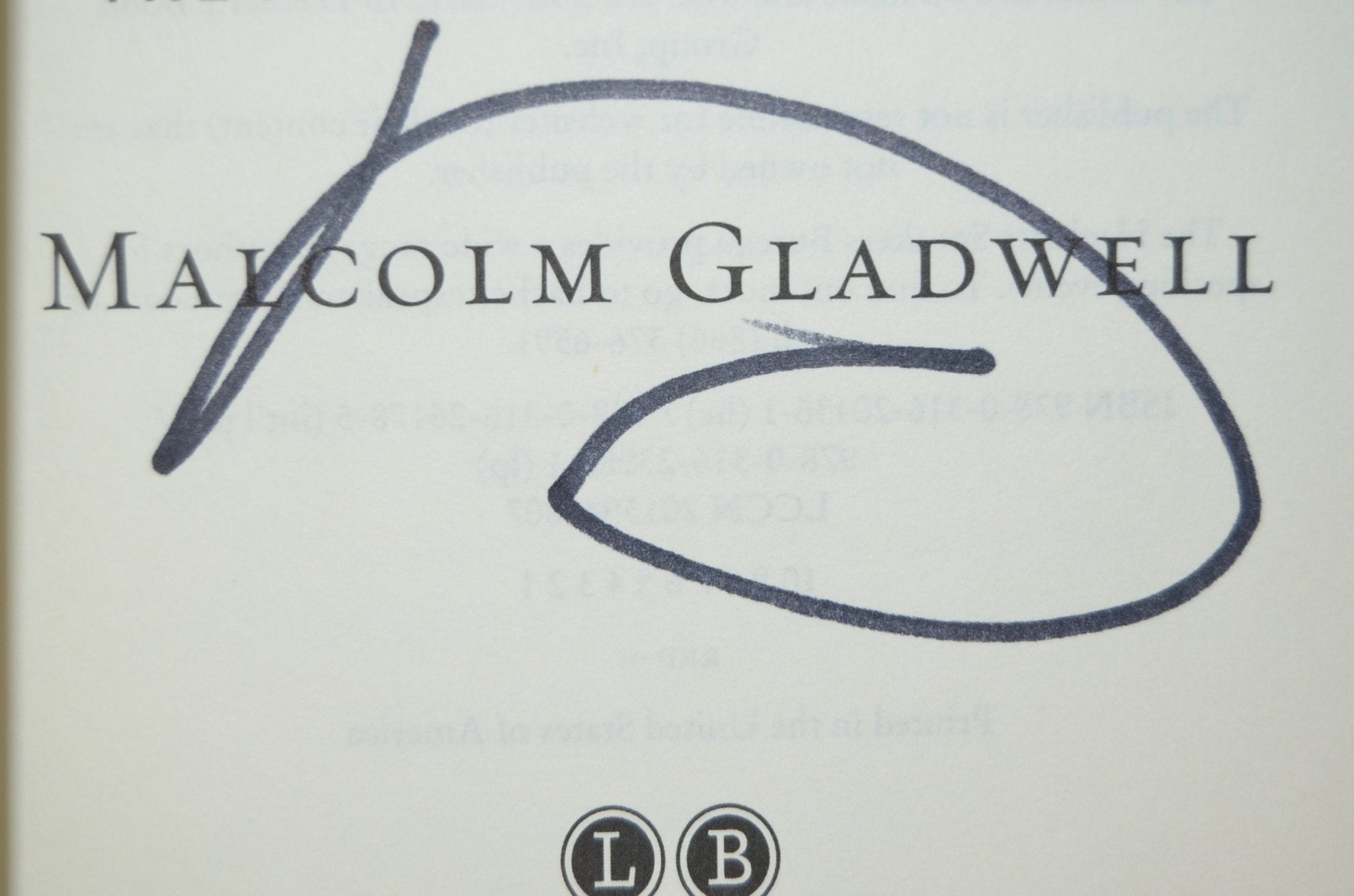 Signed First Edition First Printing Set – Complete Works of Malcolm Gladwell - Brookfield Books