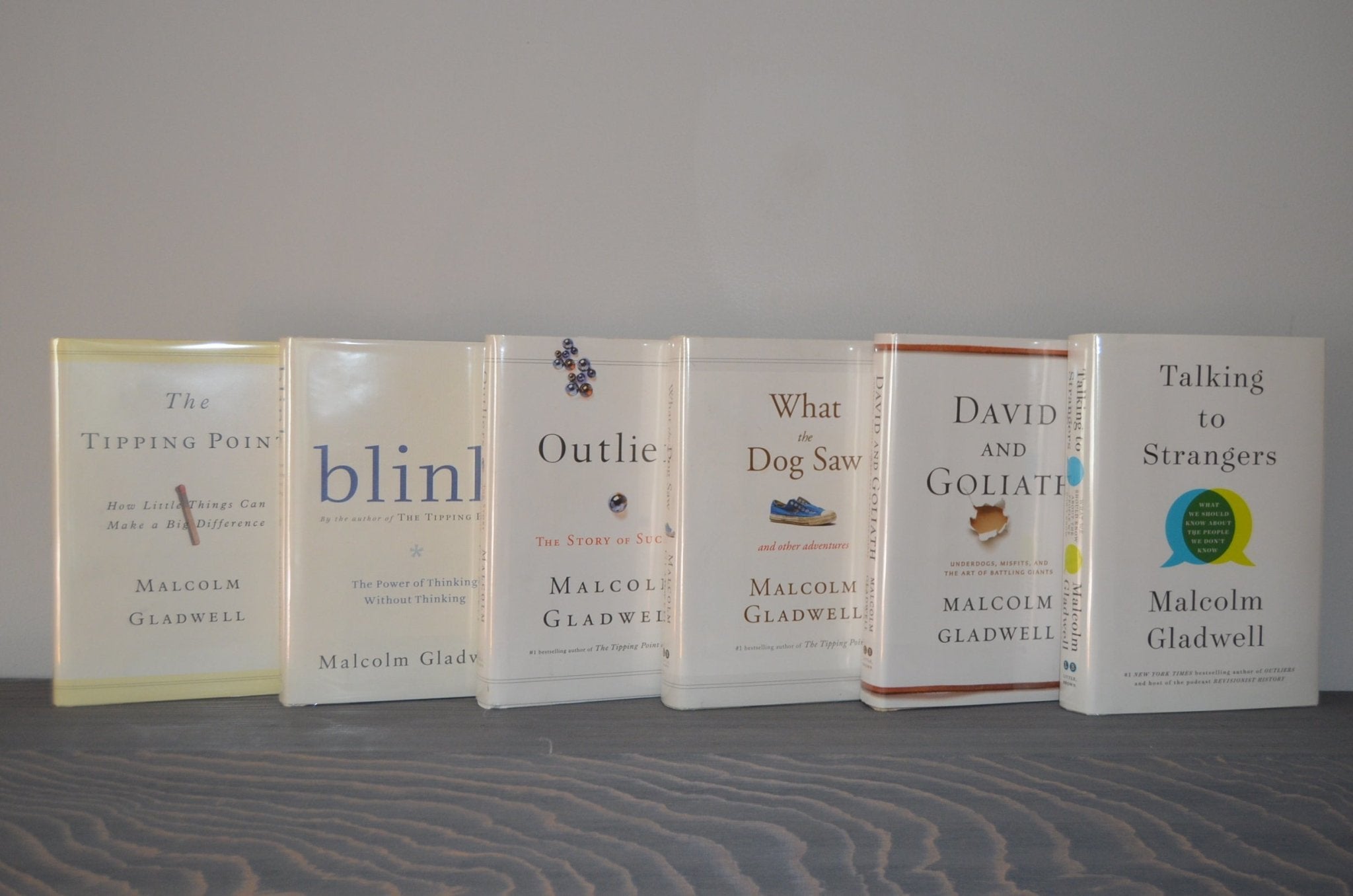 Signed First Edition First Printing Set – Complete Works of Malcolm Gladwell - Brookfield Books